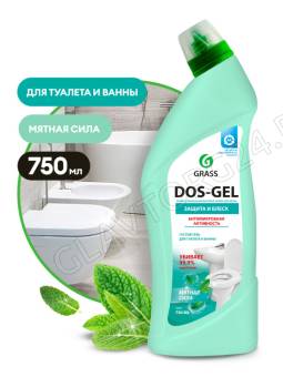 DOS GEL Мятная сила Дезинфицирующий чистящий гель флакон 750мл/12 шт