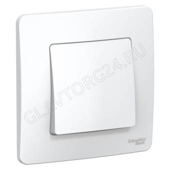 Выключатель 1 СП (cх.1), 6а, 250b, Blanca белый BLNVS006101