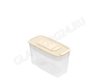 Контейнер для сыпучих продуктов 1л (170×85×105мм) (слоновая кость)