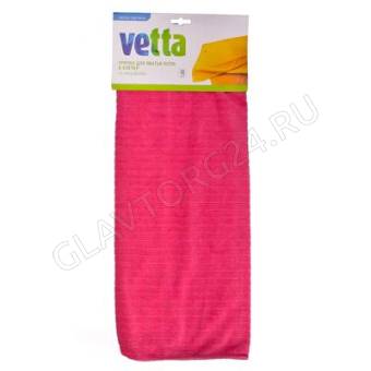 VETTA Тряпка для пола из микрофибры в клетку, 50x70см, 4 цвета 3823