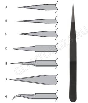 Пинцет прецизионный Профи тип С 135*9*2мм/67453