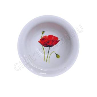 Тарелка глубокая 550 см3 175мм Алый мак Идиллия/15