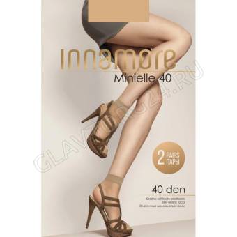 Набор носков женских капрон 2пары INNAMORE Minielle 40 den miele