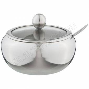 САХАРНИЦА 560МЛ AGNESS С ЛОЖКОЙ ДИА=11СМ ВЫС=10СМ/36 арт. 912-020