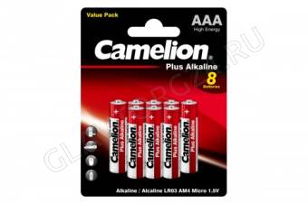 Camelion Plus Alkaline LR03 BL-8 - батарейка 1,5В