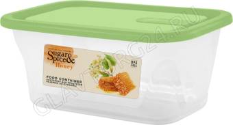 Контейнер для продуктов Sugar&Spice Honey 2,1л прямоугольный фисташка