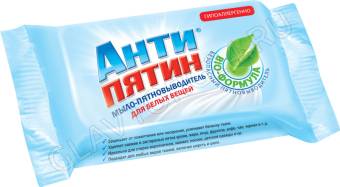 АНТИПЯТИН мыло-пятновыводитель 90гр для белых вещей/32шт
