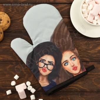 Прихватка варежка 16*26см полиэстер Этель Love Life Селфи 