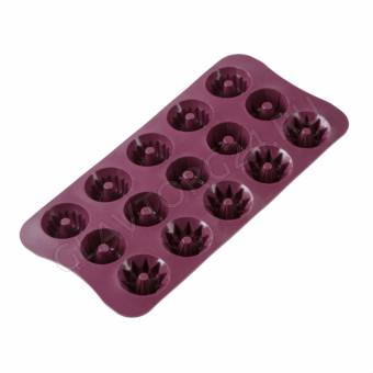 Форма силиконовая  для шоколада "Ассорти" 15 ячеек 21*10.5*2 см 6001-36/400/10