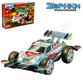 ЭВРИКИ Электронный конструктор "Безумные гонки", 4WD, световые эф. №SL-01181 3102427