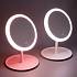 ЮниLook Зеркало настольное с LED-подсветкой, USB-провод, пластик, стекло, 18x26,5см, 2 цвета — фото