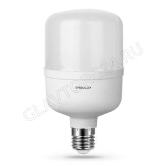 Лампа светод. Ergolux LED-HW-50W-E40-6K серия PRO (50Вт переходник E27/E40 в компл. 6500К 150-260В)