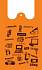 картинка Пакет майка "Электрон"оранжевый 40*60см ПНД 20 мкм/1000шт от компании ГлавТорг Красноярск