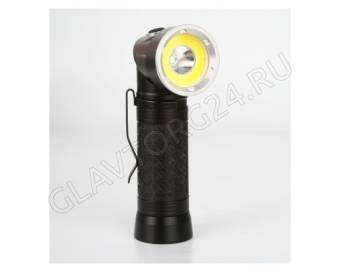 Фонарик Camelion LED51519  (черный, LED3W+3W COB+red ,4 реж. 3XLR03 в компл)