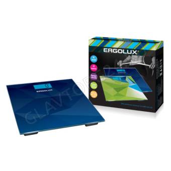 Весы напольные электронные ERGOLUX ELX-SB03-С45 180кг Абстракция синий