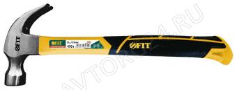 Молоток-гвоздодер, фиброглассовая усиленная ручка, Профи 28мм 450гр/44779