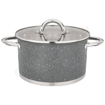 КАСТРЮЛЯ 6,0Л AGNESS СО СТЕКЛ. КР. НЕРЖ.СТАЛЬ МОНБЛАН 24*13,5СМ/4 арт. 937-314