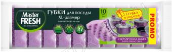 Мастер Фреш Губки для мытья посуды STRONG 10шт/20