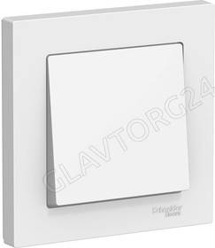 Выключатель 1-кл. СП AtlasDesign 10А IP20 (сх. 1) 10AX в сборе бел. SchE ATN000112