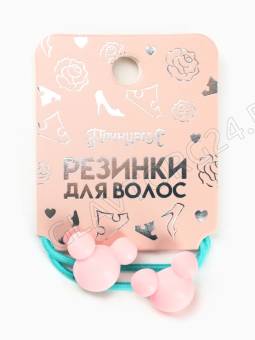 Резинка для волос, набор 2 шт, Принцессы   10048355