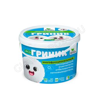 Гриник Кислородный пятновыводитель-отбеливатель-очиститель порошок 1кг Clean&Green/12 