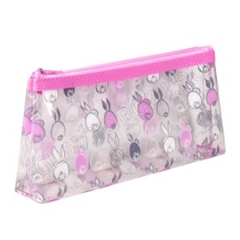 Пенал школьный арт.59708 КРОЛИЧЬИ УШКИ без наполнения, 21x7,5x4см