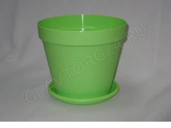 Горшок цв. 0,5л Классика (св.зел.)/50