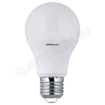 Лампа светод. Ergolux LED-A60-10W-E27-3K (ЛОН 10Вт E27 3000K 172-265В) NEW