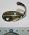 Крючок одежный 1-й большой хром матовый (Б-39) — фото
