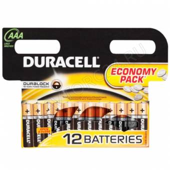 DURACELL "ААA-12"батарейки  цена за 1шт / 12шт Бокс