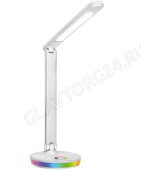 Свет. настольный Ultraflash UF-822 С01 белый (Led, 7Вт,димм,3 цвет.темп.,RGB ночник)