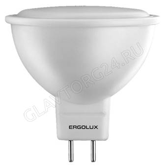 Лампа светод. Ergolux LED-JCDR-7W-GU5.3-4K (JCDR 7Вт GU5.3 4500K 172-265В) NEW