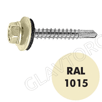 СВФС Саморез кровельный RAL-1015 ZP 4,8х35 (250шт) св.слон.кость