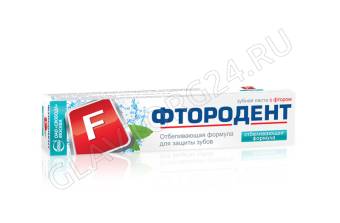 ФТОРОДЕНТ з/паста 62гр/32шт Отбеливающая формула ламин.туба 