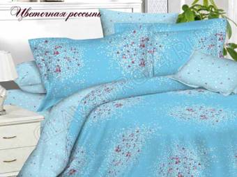 КПБ 1,5сп Satin collection Микросатин Цветочная россыпь Под143*215+Пр145*215+Нав(70*70)