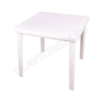 Стол квадратный (800х800х740) (белый) М2593