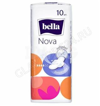 Белла Белая линия Nova softiplait прокладки 10шт арт.012-RW10-Е05)/093 ндс-20%