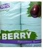 Туалетная бумага BERRY классик 2-х сл. 4рул. на втул/тисн.перфор зеленая/16