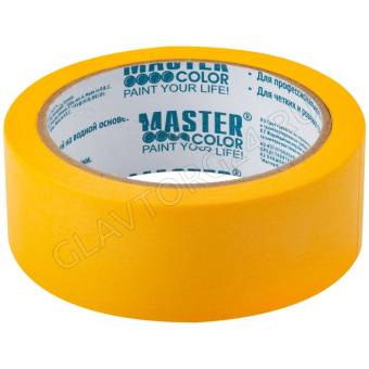 Лента малярная золотистая, рисовая бумага, термостойк.100°C, УФ-стойкость до 30 дней, 36мм*25м