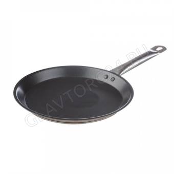 Блинница 24см а/пр [ОБЩЕПИТ] корпус 0,6мм индукц.дно ТРС 3,5мм, покрытие Xylan/12