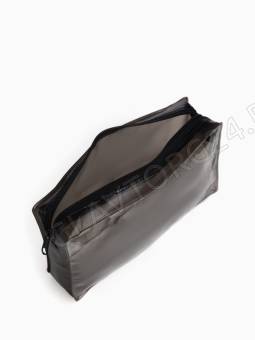 Косметичка ПВХ пл25, 20*5*10, отд на молнии, черный   10653539