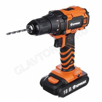 Дрель-шуруповерт аккум. ЕРМАК ДША-18-2(FT)/1,3Ач Li-On