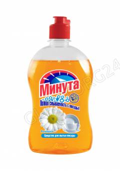 Минута гель д/мытья посуды 500мл Ромашка/12 (Help)/12