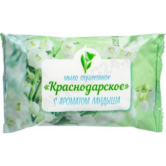 Туал.мыло 100г п/п обертка с ароматом ландыша/66шт, Меридиан