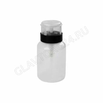 Баночка с дозатором для жидкостей 250мл чёрн пакет QF 1442937