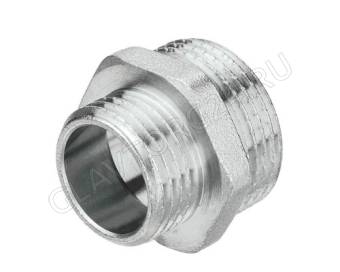 Ниппель (бочонок) переходной 1/2" x 3/8" НР