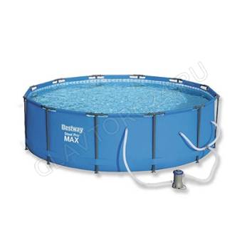 BESTWAY Бассейн каркасный Steel Pro max (фильтр-насос) 366х76см, 6473л ,56416 РАСПРОДАЖА