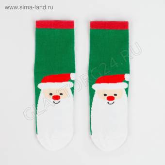 Носки женские х/б Happy Frensis Мороз красный нос Ft-663-L-64 25  р-р 37-39(23-25) зеленый