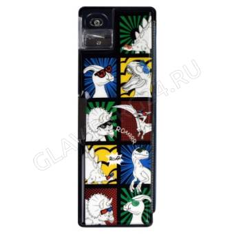 Пенал школьный арт.61984 ДИНО-КОМИКС без наполнения, 21.5x7x3см