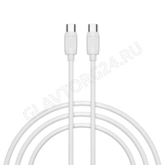Кабель Type-C штекер-Type-C штекер HOCO X115 1м ПВХ 5А белый